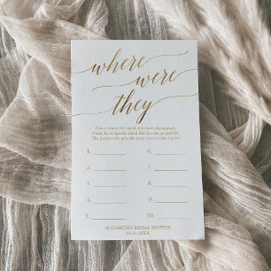 Elegant Gold Calligraphy Where Were They Game