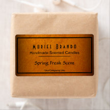 Elegant Gold Candle Company V4 Candle Jar Label