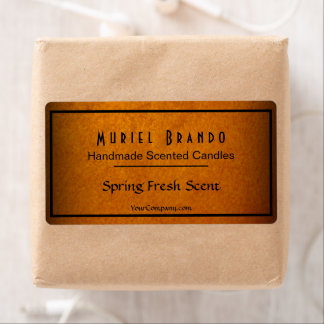 Elegant Gold Candle Company V4 Candle Jar Label