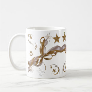 Elegant Gold Celestial Sparkle Christmas Classic  Coffee Mug