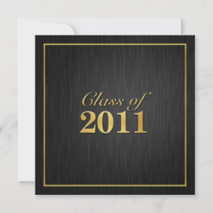 Elegant "Gold" Class of 2011 Graduation Invitation