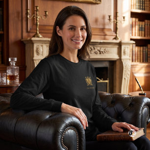 Elegant Gold Classic Heraldic Crest T-Shirt