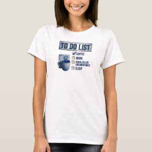 Elegant Gold COFFEE WORK TRUE CRIME Custom Shirt