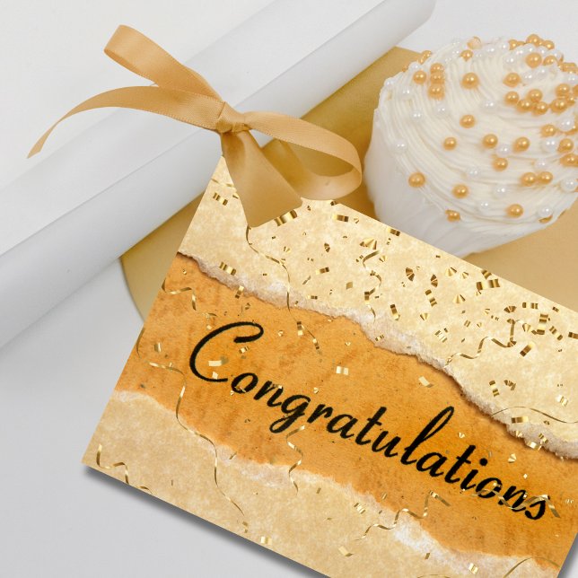 Elegant Gold Congratulations Card (Creator Uploaded)
