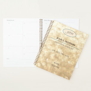 Elegant Gold Corporate Business Executive  Planner
