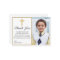 Elegant Gold Cross Photo 1st Communion Thank You