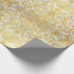 Elegant Gold Damask Pattern Wrapping Paper<br><div class="desc">This elegant gold coloured damask pattern makes a lovely paper for a wedding gift or other special occasion.</div>