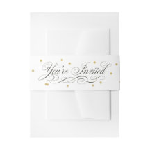 Elegant Gold Dot Belly Band