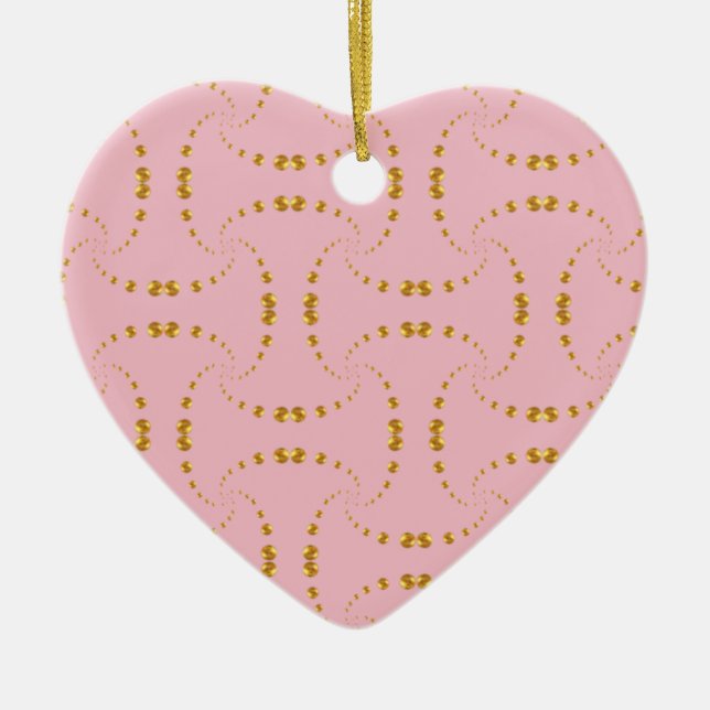 Elegant Gold dots Ceramic Tree Decoration (Front)