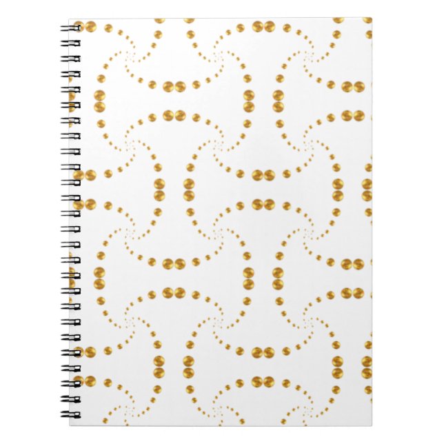 Elegant gold dots notebook (Front)