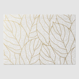 Elegant gold earthy leaf delight tissue paper