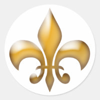 Elegant Gold Fleur de Lis