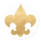 Elegant Gold Fleur De Lis Stickers Seals