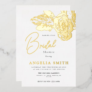 Elegant Gold Floral Bridal Shower Real