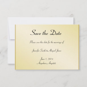 Elegant Gold Floral Gay Wedding Save the Date