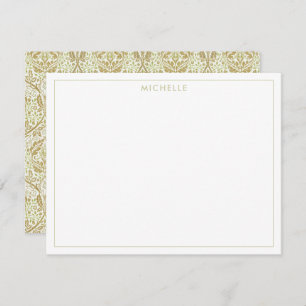 Elegant Gold Floral Pattern Card