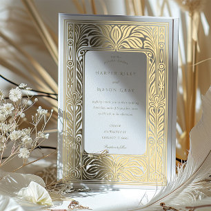 Elegant Gold Foil Art Deco Wedding