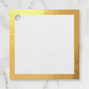 Elegant Gold Foil Blank Favour Tags