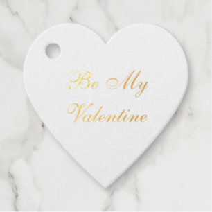Elegant Gold Foil Custom Message Favour Tags