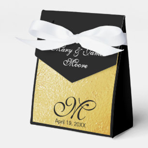 Elegant Gold Foil Favour Box