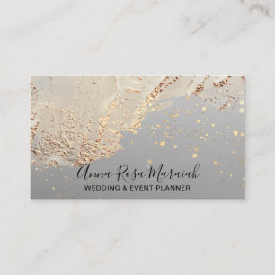 *~* Elegant Gold Foil Glitter Beauty Wedding  Business Card