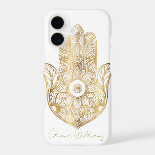 Elegant Gold Foil Hamsa Mystical Spiritual Design