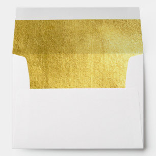 Elegant Gold Foil Image  Envelope