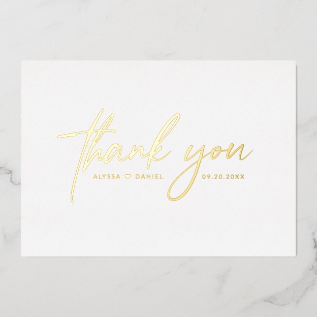 Elegant Gold foil Luxury Wedding  (Front)