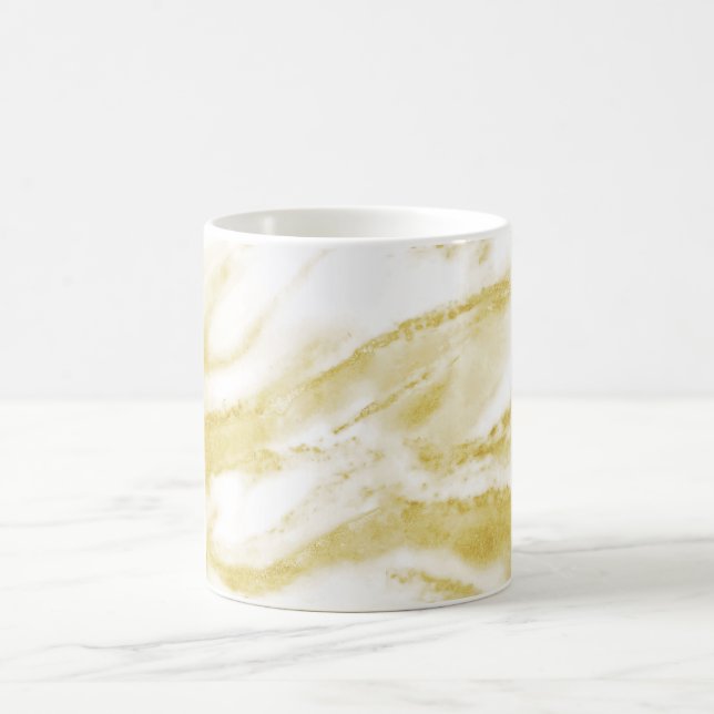 Elegant Gold Foil Marble Coffee Mug (Center)