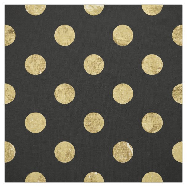 Elegant Gold Foil and Black Stripe Pattern Fabric Zazzle.co.uk