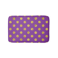Elegant Gold Foil Polka Dot Pattern - Purple