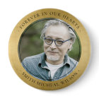 ELEGANT GOLD FOIL SYMPATHY MEMORIAL PHOTO BOTTLE O