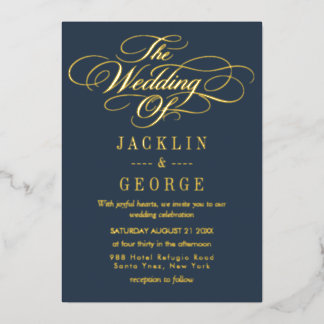 Elegant Gold Foil Wedding