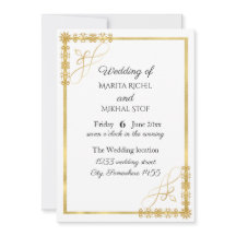 Elegant Gold Foil Wedding