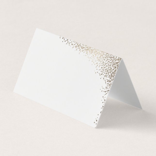 Elegant Gold Foil Wedding Place Cards (Front)