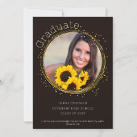 Elegant Gold Frame Bible Verse Announcement Card