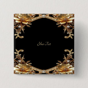 Elegant Gold Frame Button
