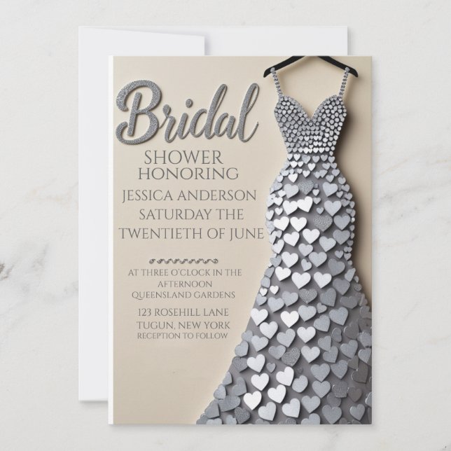 Elegant Gold Frame Wedding Invitation (Front)