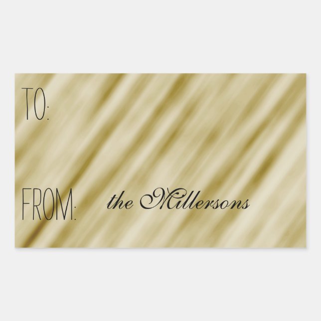 Elegant Gold Gift Tag (Front)