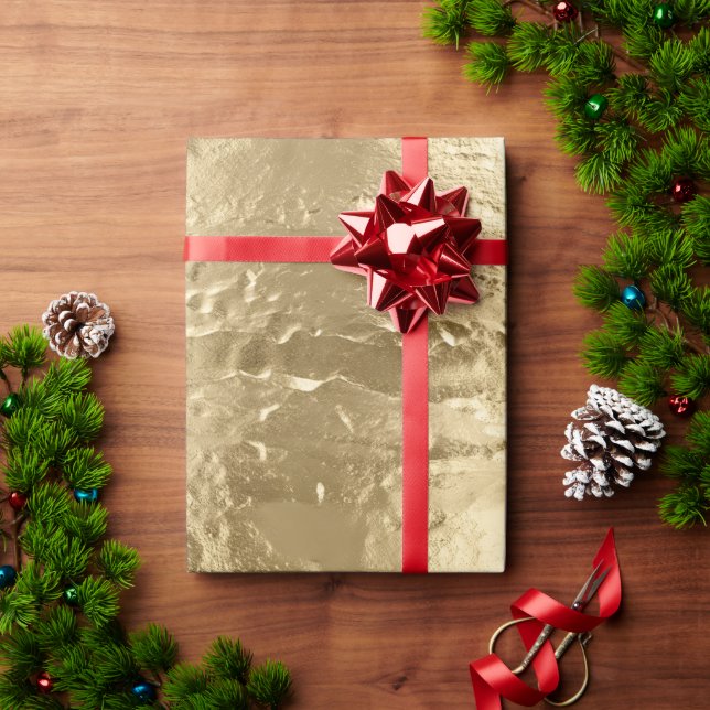 Elegant Gold Glam Wrapping Paper (Holiday Gift)