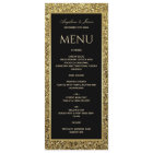 Elegant Gold Glitter and Black Wedding