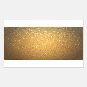 Elegant Gold Glitter Blank Template Add Your Text Rectangular Sticker