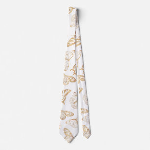 Elegant Gold Glitter Butterfly Tie