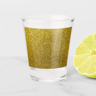 Elegant Gold Glitter Christmas Shot Glass