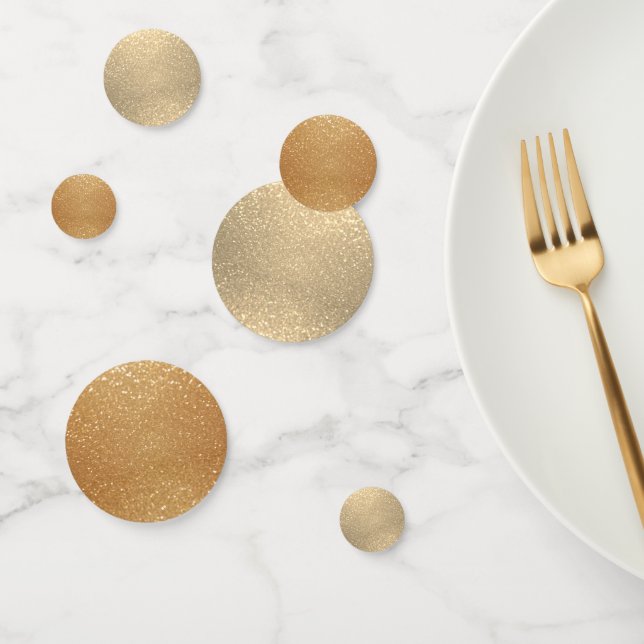 Elegant Gold Glitter Confetti (Group)