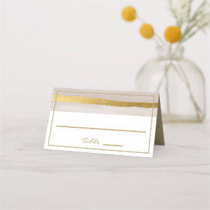 Elegant Gold Glitter Cream Classic Place Card
