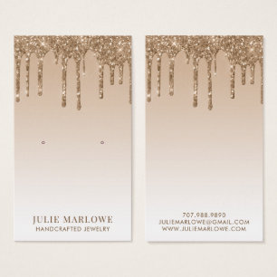 Elegant Gold Glitter Drips Earring Jewely