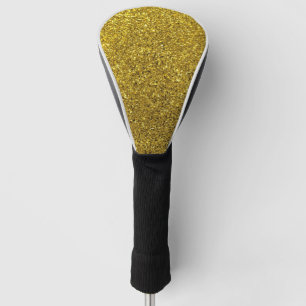 Elegant Gold Glitter Golf Head Cover