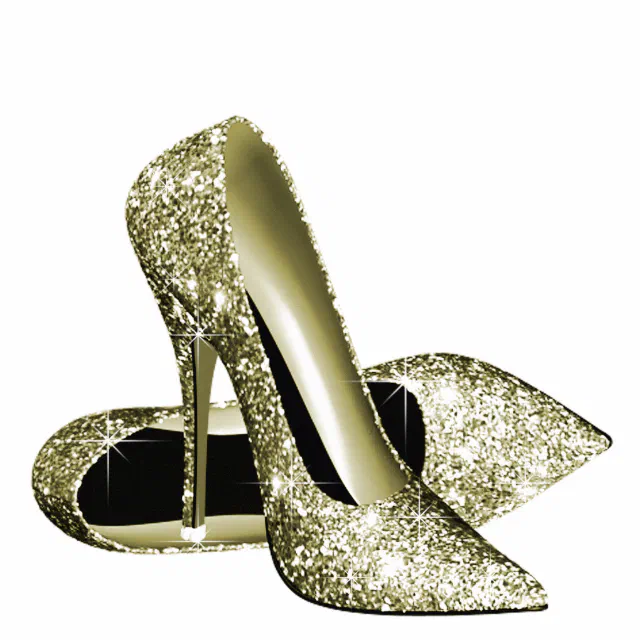 Gold sparkly shoes store heels