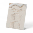 Elegant Gold Glitter Marble Agate Service Price